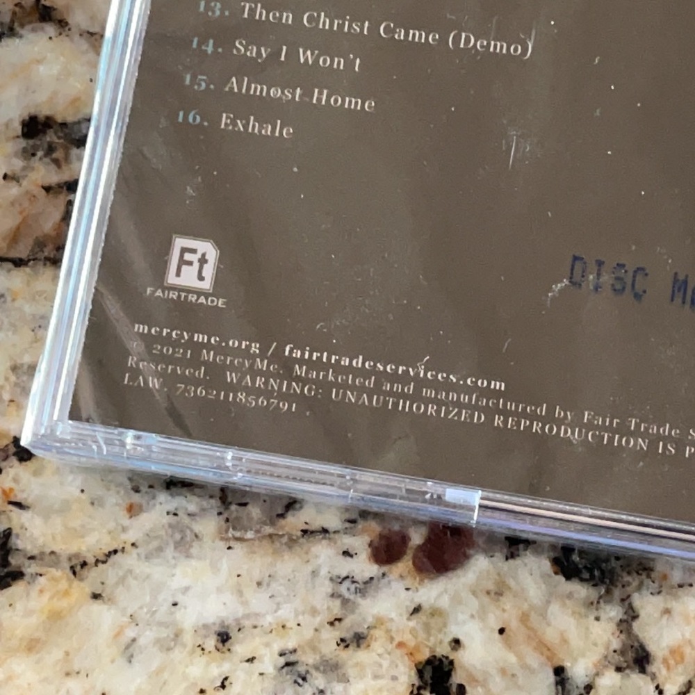 Mercy Me CD Inhale(exhale) - Picture 5 of 6
